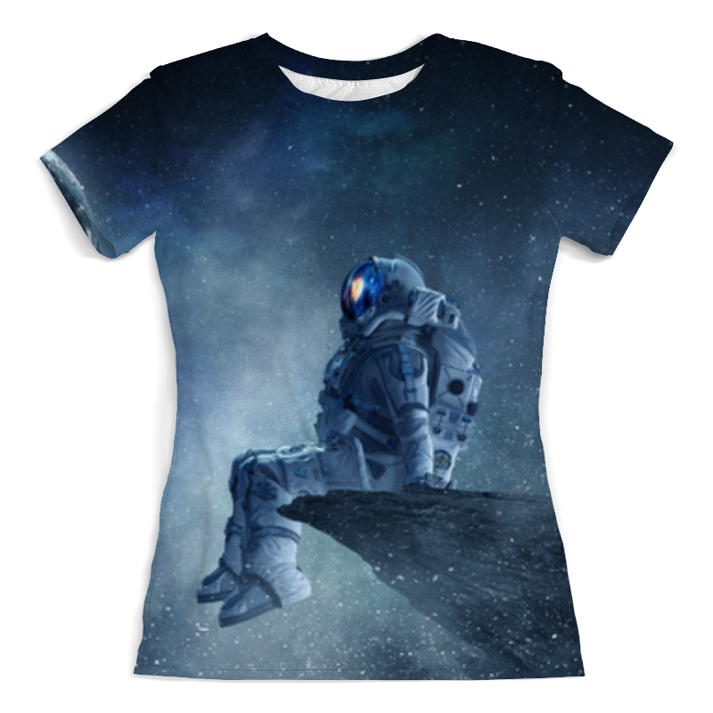Printio Футболка с полной запечаткой (женская) Космонавт