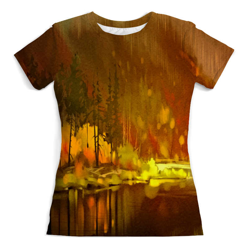 Printio Футболка с полной запечаткой (женская) Осенний лес printio футболка с полной запечаткой мужская осенний лес