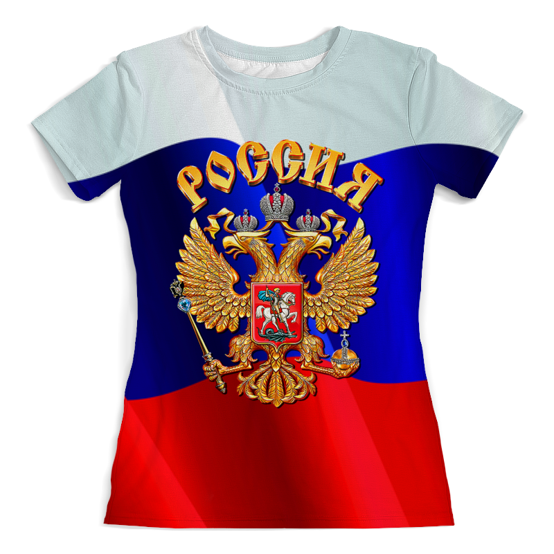 Printio Футболка с полной запечаткой (женская) Герб российской федерации