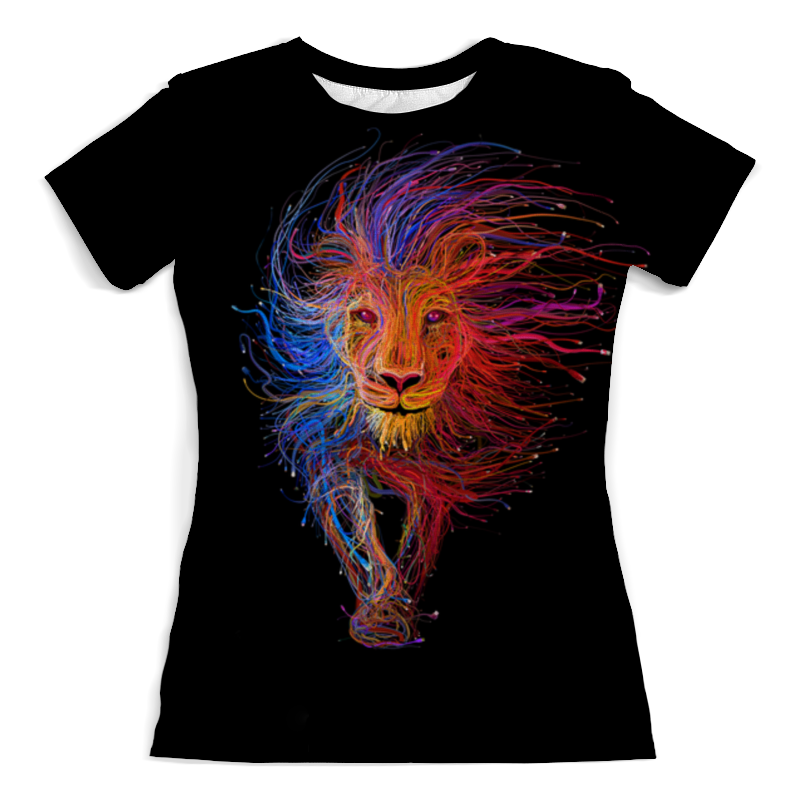 Printio Футболка с полной запечаткой (женская) Космический лев printio футболка с полной запечаткой мужская космический лев