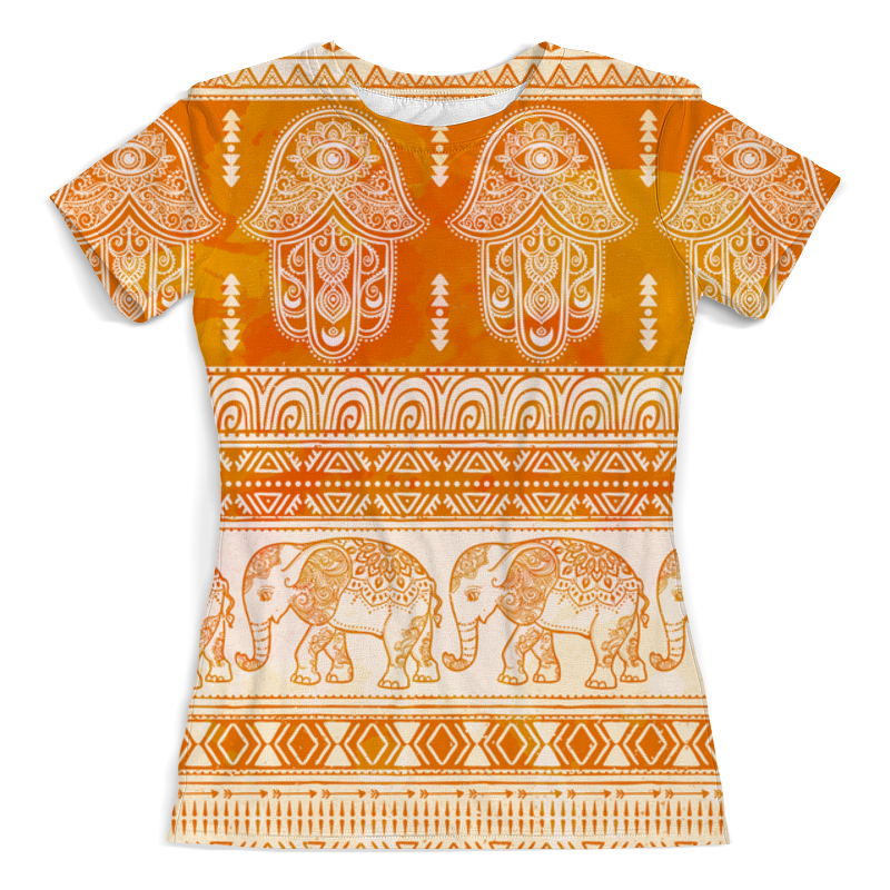 Printio Футболка с полной запечаткой (женская) Индия printio футболка с полной запечаткой женская закат солнца в гокарне карнатака индия скетч