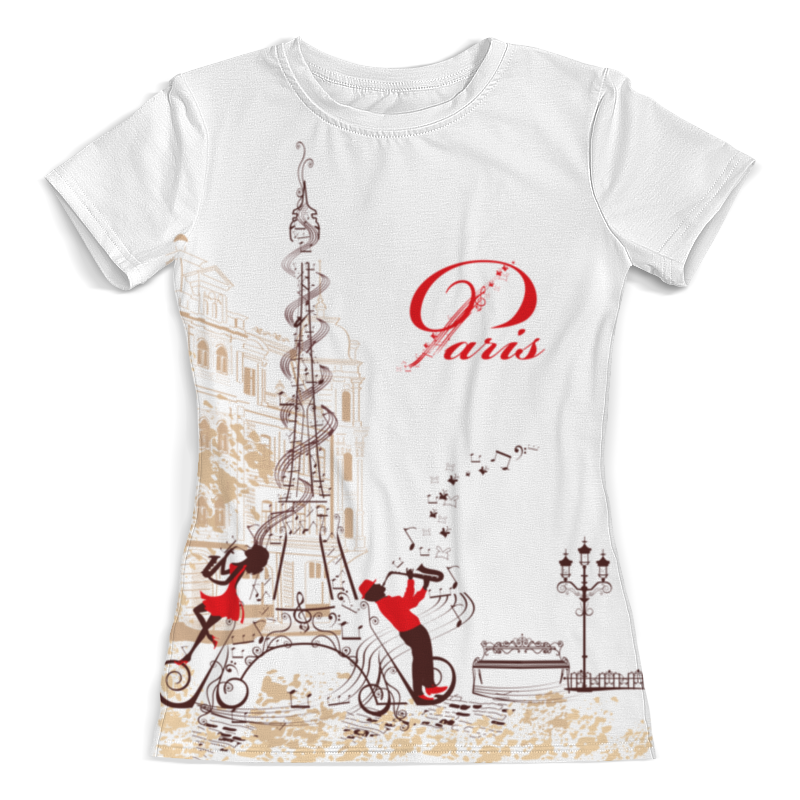 Printio Футболка с полной запечаткой (женская) Париж printio футболка с полной запечаткой для девочек париж париж