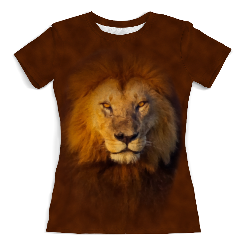 Printio Футболка с полной запечаткой (женская) Лев printio футболка с полной запечаткой женская лев