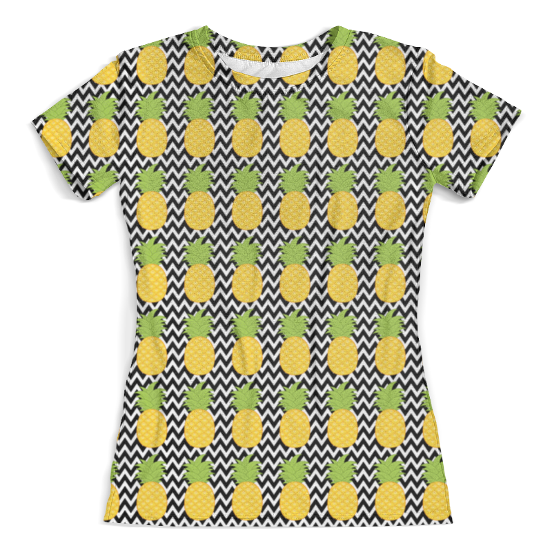 Printio Футболка с полной запечаткой (женская) Ананасы (1) printio футболка с полной запечаткой мужская ананасы 1