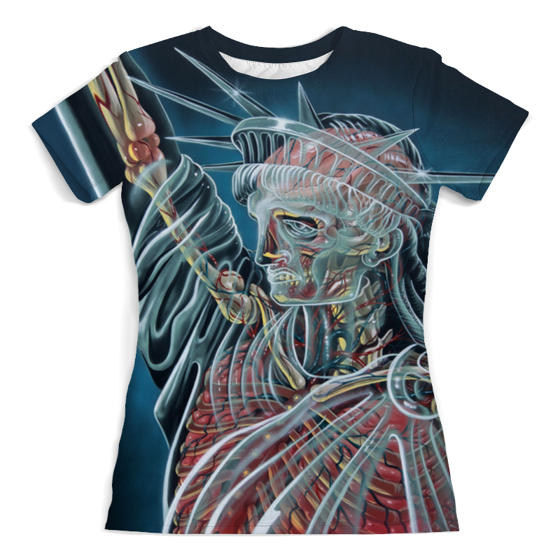 Printio Футболка с полной запечаткой (женская) Статуя свободы printio футболка с полной запечаткой для девочек статуя свободы