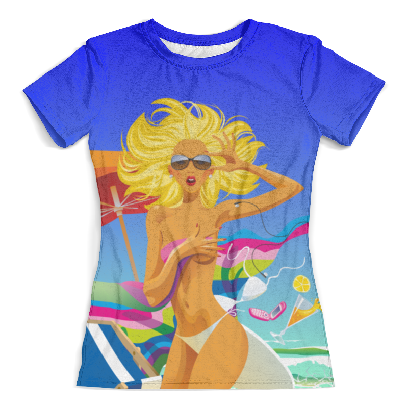 Printio Футболка с полной запечаткой (женская) Summer sexy girls printio футболка с полной запечаткой женская summer sexy girls