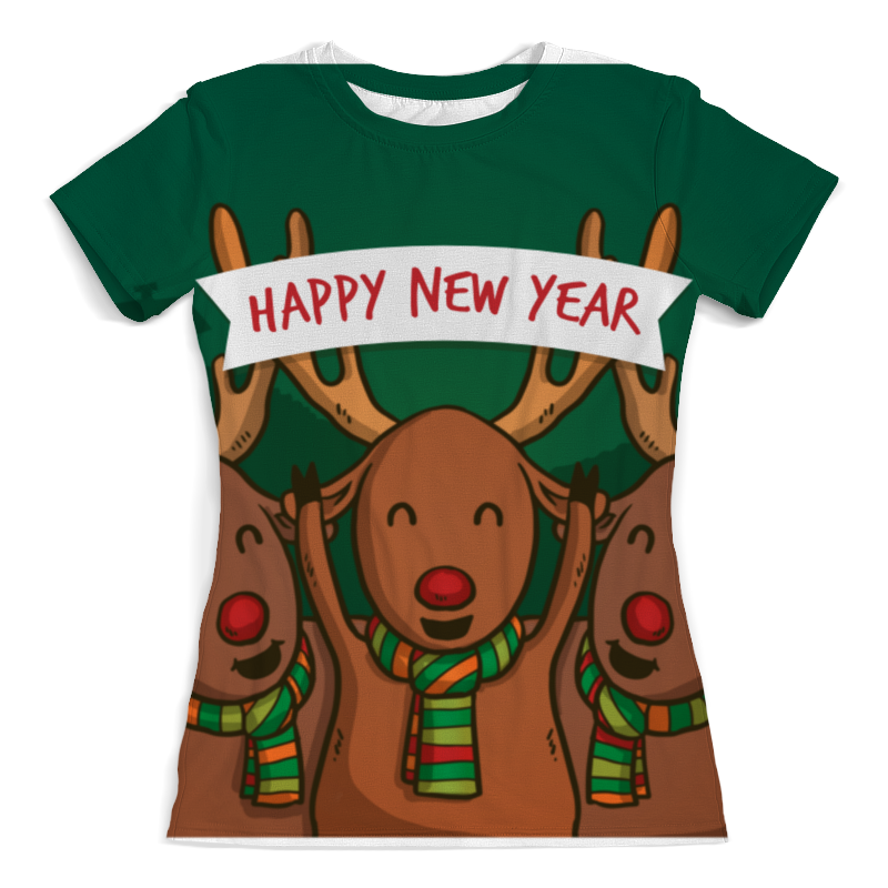 Printio Футболка с полной запечаткой (женская) Happy new year 2016! printio футболка с полной запечаткой мужская train hard in new year