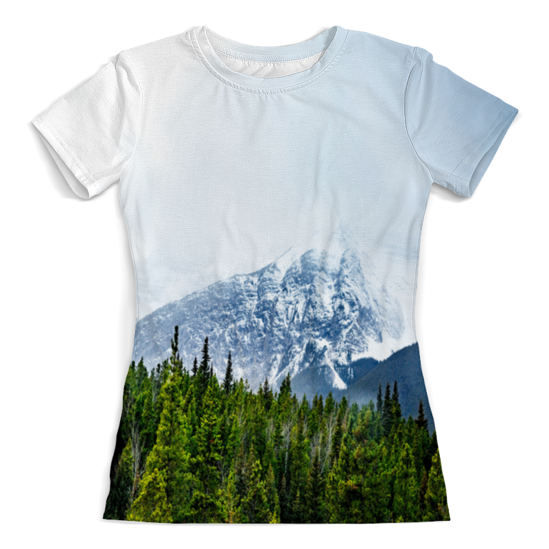 Printio Футболка с полной запечаткой (женская) Снежные горы printio футболка с полной запечаткой женская снежные скалы