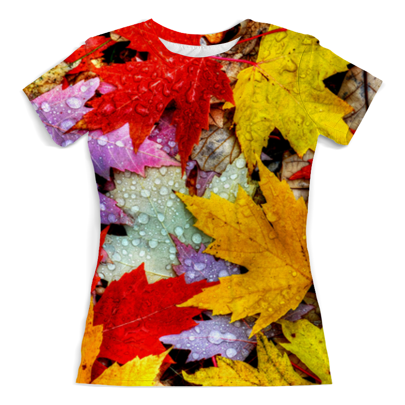 Printio Футболка с полной запечаткой (женская) Осенний листопад
