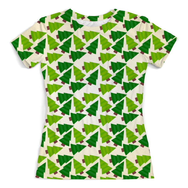 Printio Футболка с полной запечаткой (женская) Елки printio футболка с полной запечаткой мужская елки