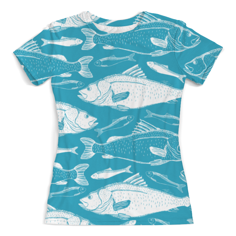 Printio Футболка с полной запечаткой (женская) Рыбы. printio футболка с полной запечаткой женская рыбы в бликах