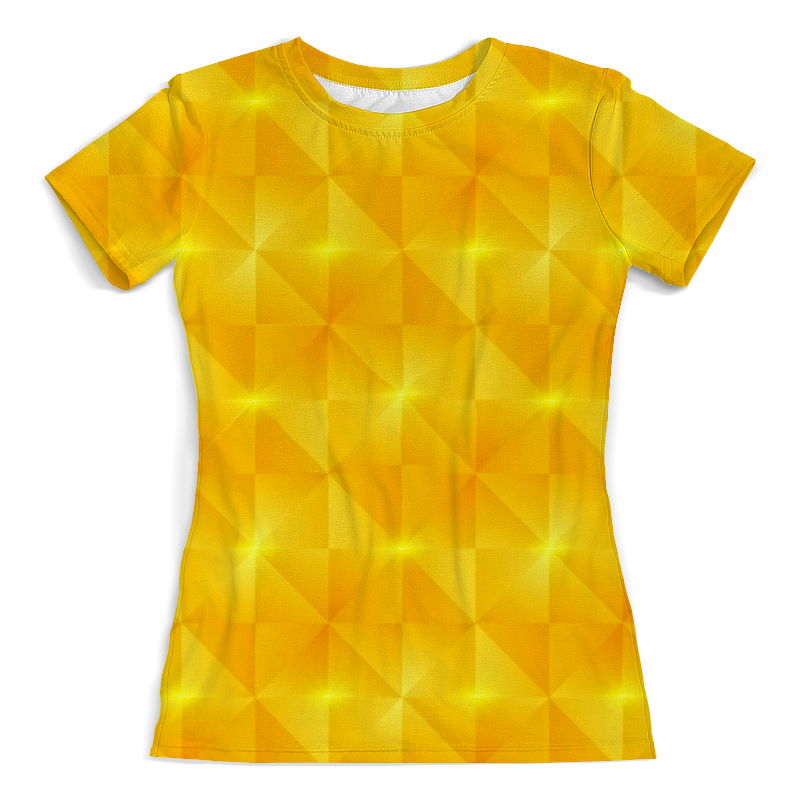 printio футболка с полной запечаткой для мальчиков желтые квадраты Printio Футболка с полной запечаткой (женская) Желтые квадраты