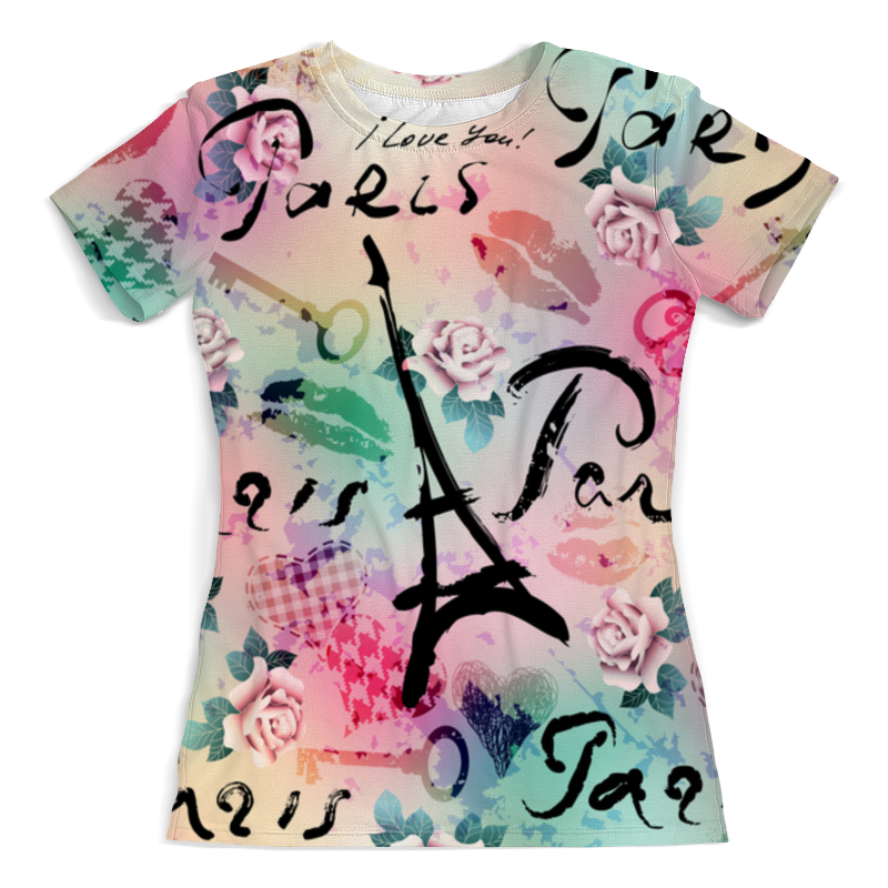 Printio Футболка с полной запечаткой (женская) Париж
