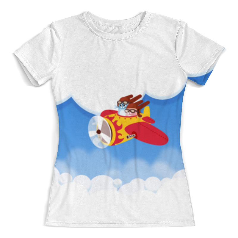 printio футболка с полной запечаткой женская зайцы аниме Printio Футболка с полной запечаткой (женская) Зайцы пилоты