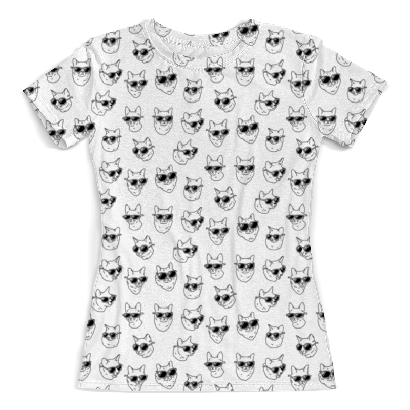 Printio Футболка с полной запечаткой (женская) Коты printio футболка с полной запечаткой женская коты