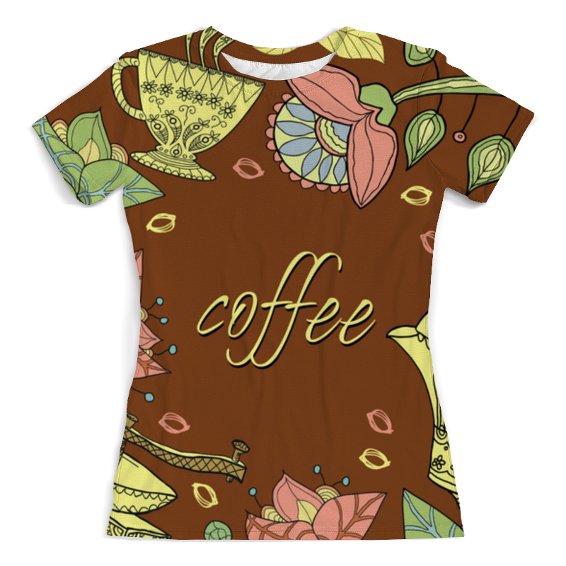 Printio Футболка с полной запечаткой (женская) Я люблю кофе printio футболка с полной запечаткой женская кофе