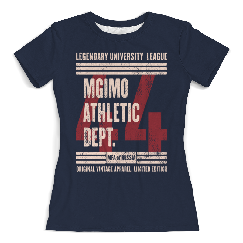 Printio Футболка с полной запечаткой (женская) Мгимо атлетик