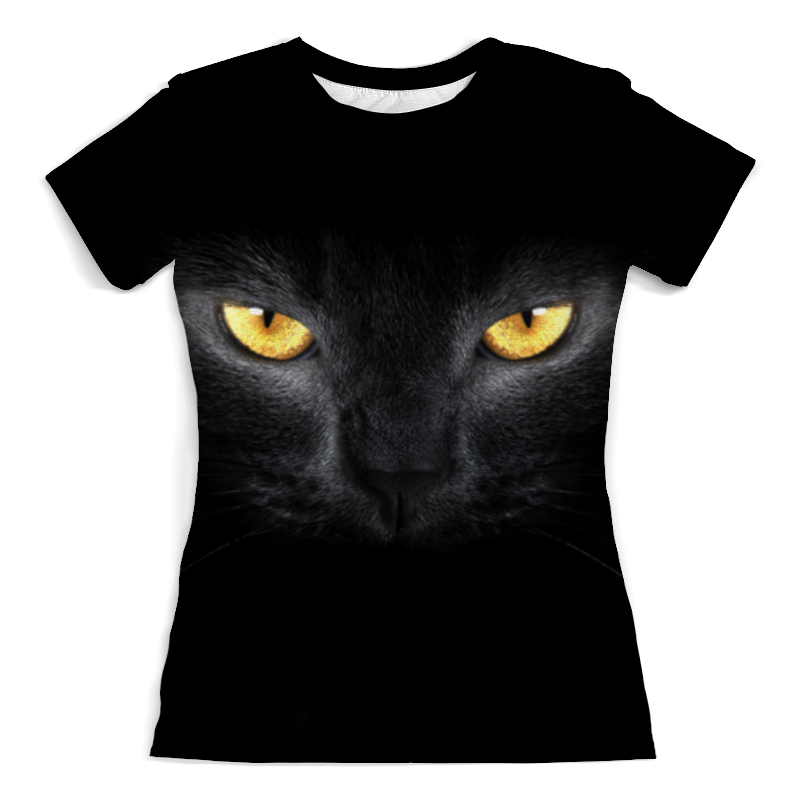 Printio Футболка с полной запечаткой (женская) Чёрная кошка printio футболка с полной запечаткой женская чёрная кошка 1