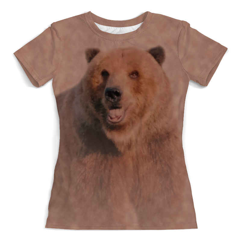 Printio Футболка с полной запечаткой (женская) Медведь printio футболка с полной запечаткой женская люкс фон