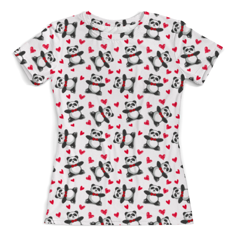 Printio Футболка с полной запечаткой (женская) Мишки панда printio футболка с полной запечаткой мужская мишки панда