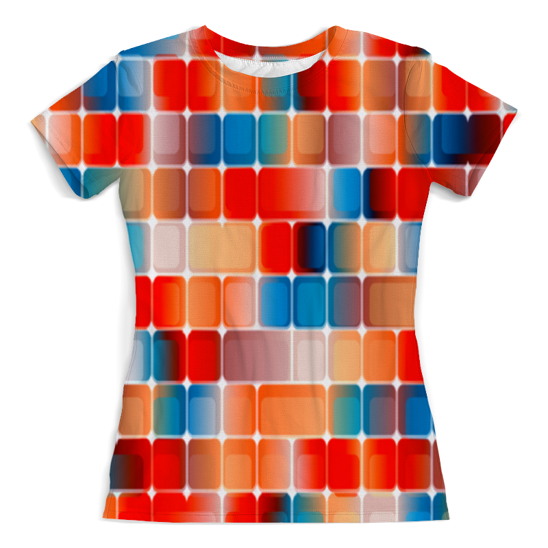 Printio Футболка с полной запечаткой (женская) Клетка printio футболка с полной запечаткой женская клетка оранжевая