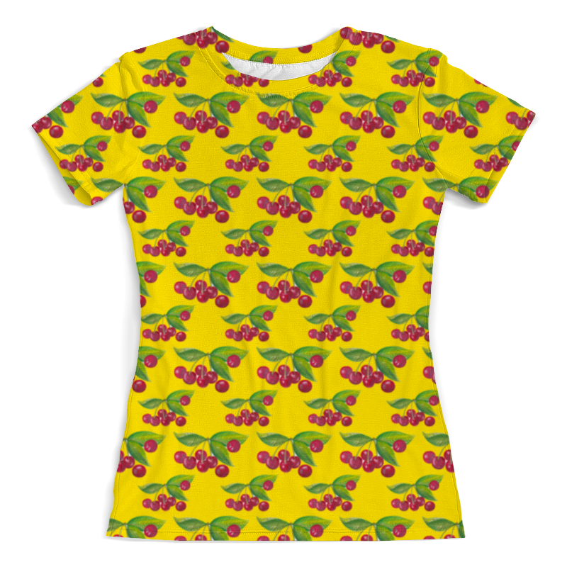 Printio Футболка с полной запечаткой (женская) Вишня printio футболка с полной запечаткой мужская вишня
