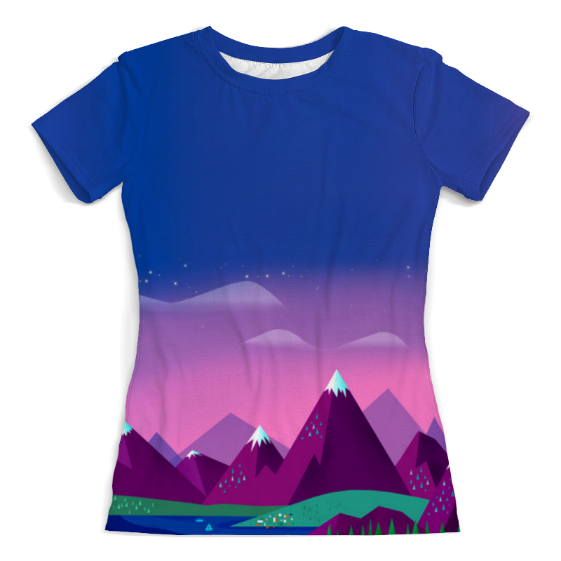 Printio Футболка с полной запечаткой (женская) Горы, мечта printio футболка с полной запечаткой женская горы 3d