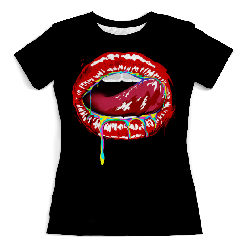 Printio Футболка с полной запечаткой (женская) Lips (губы) printio футболка с полной запечаткой женская губы и языки