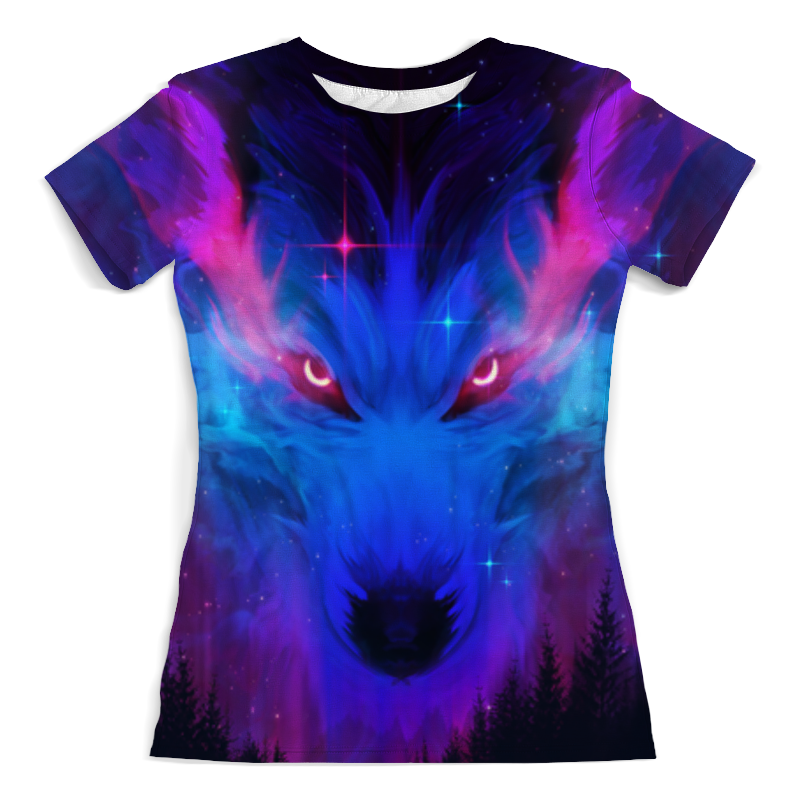 Printio Футболка с полной запечаткой (женская) Космический волк printio футболка с полной запечаткой женская космический