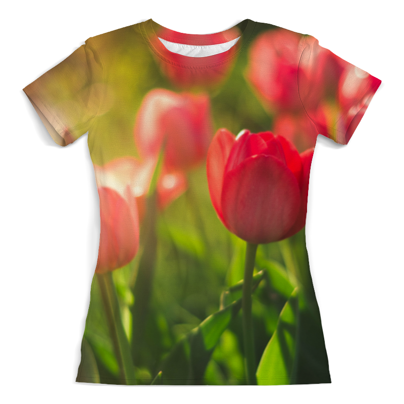 Printio Футболка с полной запечаткой (женская) Тюльпаны printio футболка с полной запечаткой женская тюльпаны