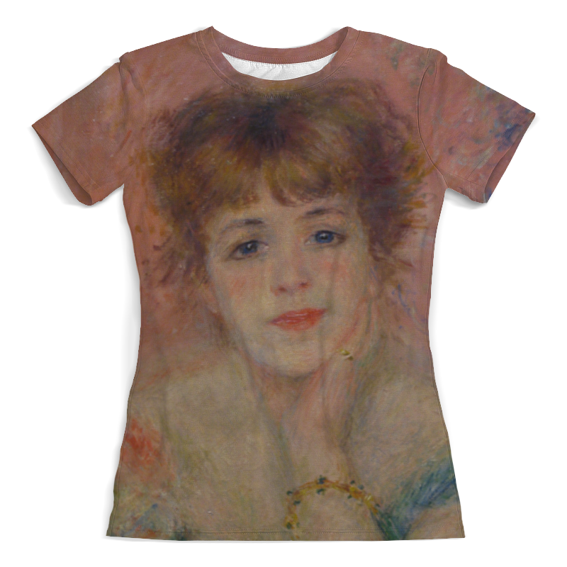 printio футболка с полной запечаткой женская портрет Printio Футболка с полной запечаткой (женская) Портрет актрисы жанны самари (ренуар)