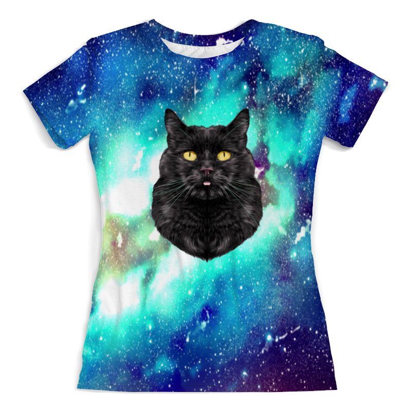 Printio Футболка с полной запечаткой (женская) Кот в космосе printio футболка с полной запечаткой женская кот в космосе