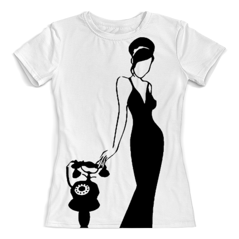 Printio Футболка с полной запечаткой (женская) Красивая девушка в платье printio футболка с полной запечаткой женская девушка в черном платье