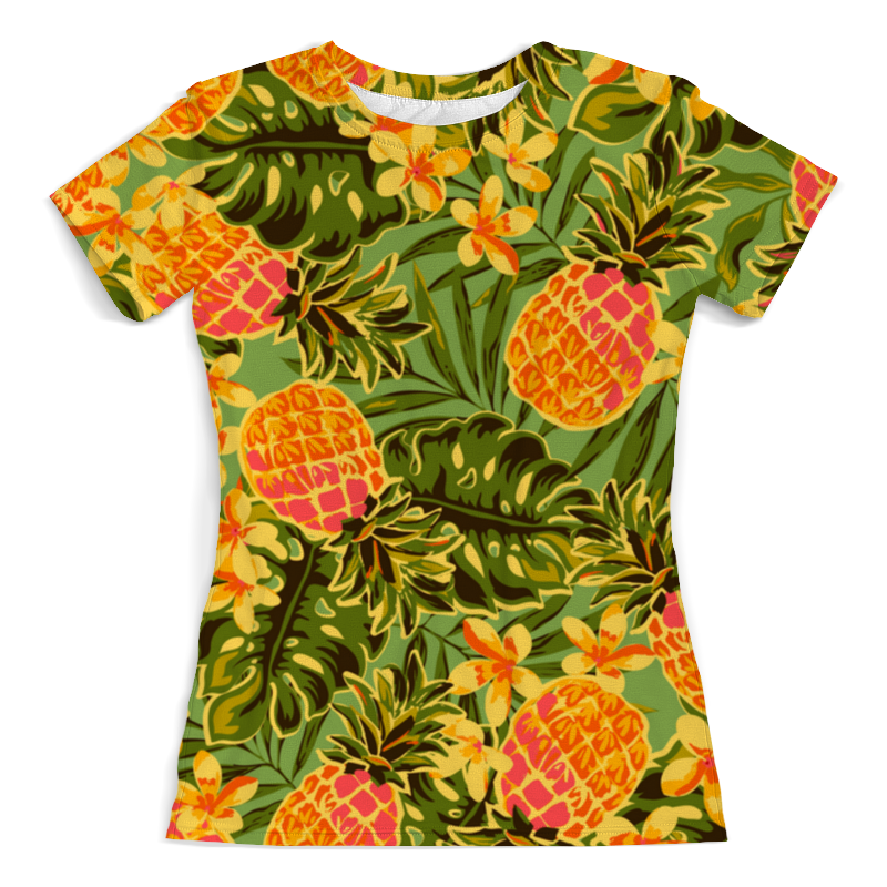Printio Футболка с полной запечаткой (женская) Ананасы printio футболка с полной запечаткой для мальчиков ананасы