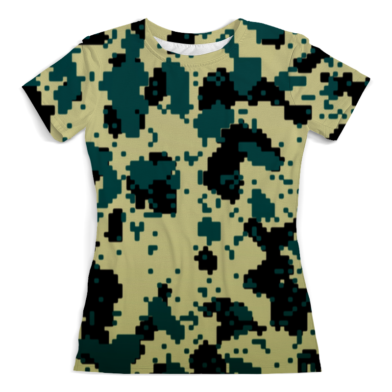 Printio Футболка с полной запечаткой (женская) Пиксели printio футболка с полной запечаткой женская пиксели армейские