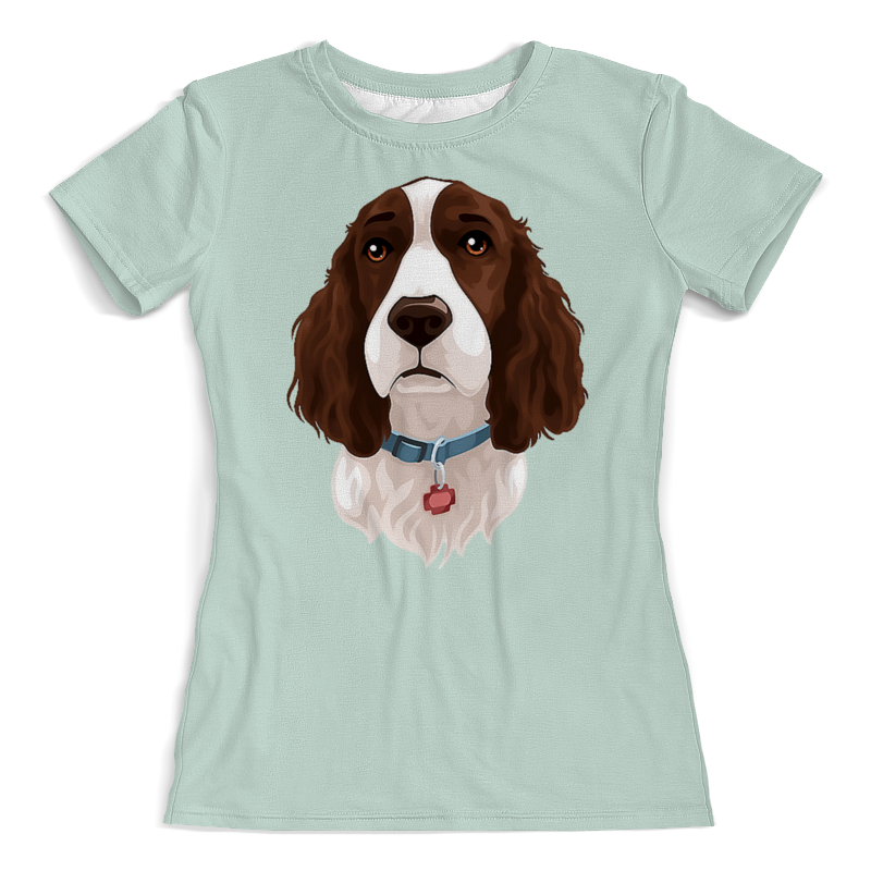 Printio Футболка с полной запечаткой (женская) I lоve dogs (1)