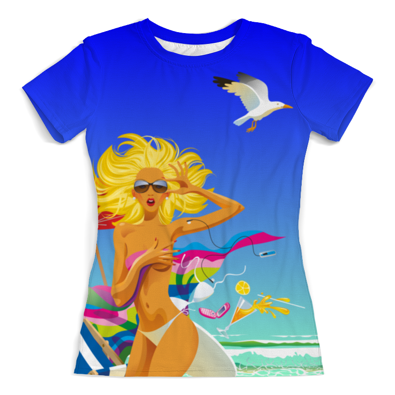 Printio Футболка с полной запечаткой (женская) Summer sexy girls printio футболка с полной запечаткой женская summer sexy girls
