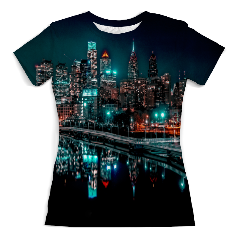 Printio Футболка с полной запечаткой (женская) Ночные огни printio футболка с полной запечаткой женская огни ночного города