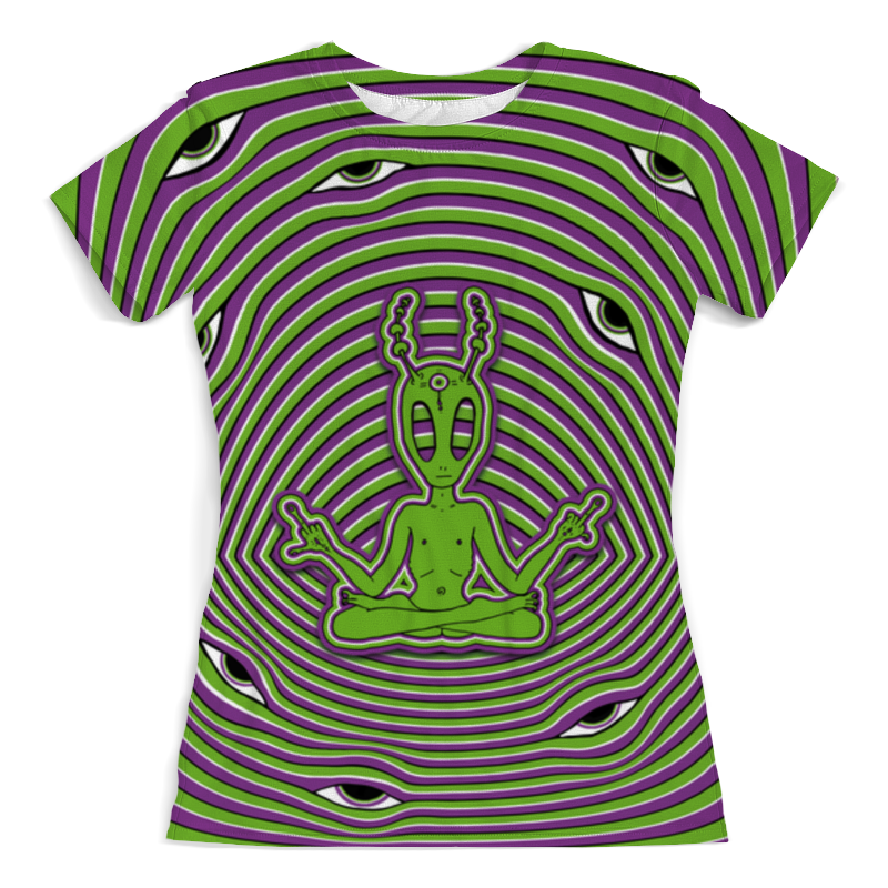 printio футболка с полной запечаткой женская cute alien Printio Футболка с полной запечаткой (женская) Alien