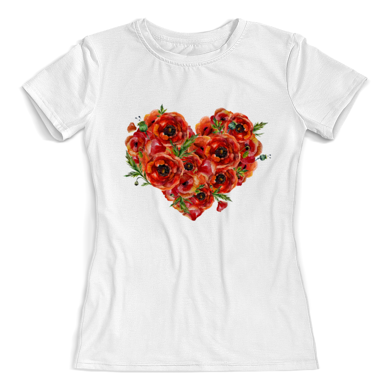 Printio Футболка с полной запечаткой (женская) Сердце printio футболка с полной запечаткой женская розовое сердце