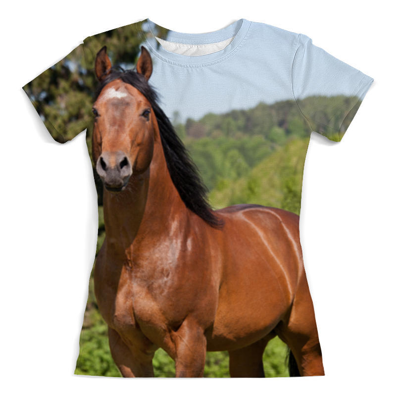 Printio Футболка с полной запечаткой (женская) Лошади printio футболка с полной запечаткой женская лошади