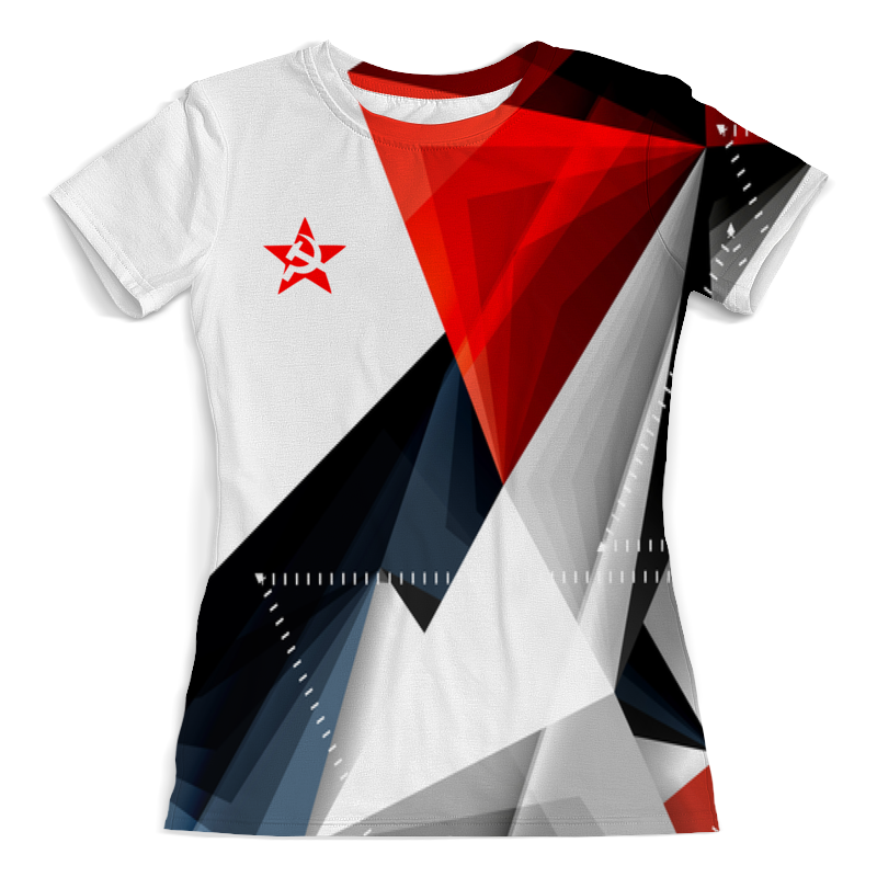 Printio Футболка с полной запечаткой (женская) Серп и молот