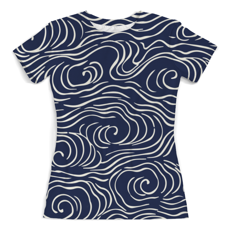 Printio Футболка с полной запечаткой (женская) Волны printio футболка с полной запечаткой женская синие волны