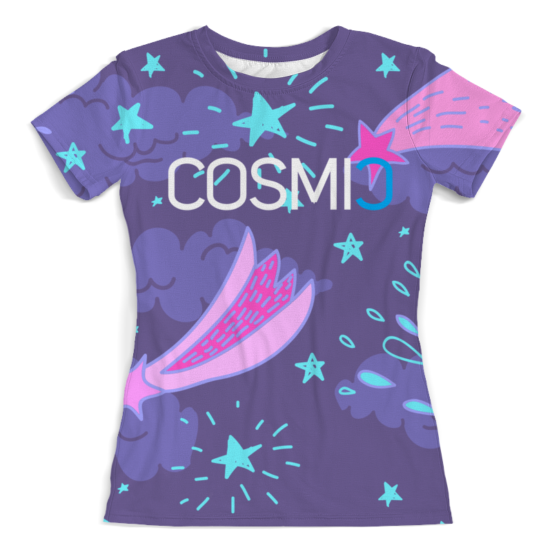 Printio Футболка с полной запечаткой (женская) Cosmic космик кометы