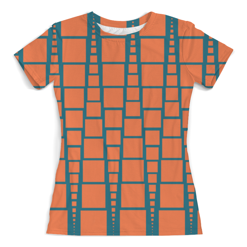 Printio Футболка с полной запечаткой (женская) Квадраты printio футболка с полной запечаткой женская неоновые квадраты
