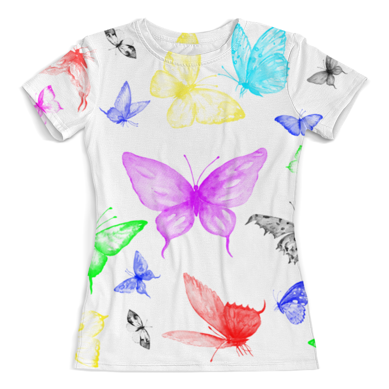 Printio Футболка с полной запечаткой (женская) Butterflies