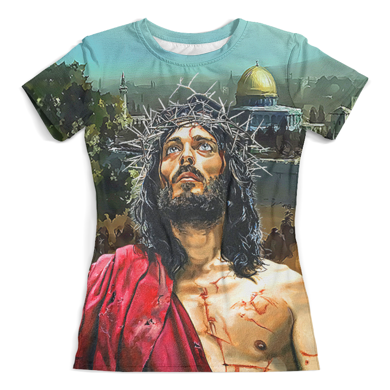 Printio Футболка с полной запечаткой (женская) Jesus christ (jerusalem) printio футболка с полной запечаткой для девочек ✞ jesus · jerusalem ✞