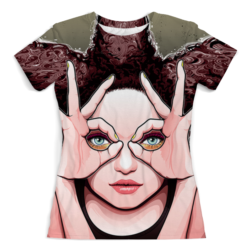 Printio Футболка с полной запечаткой (женская) Девушка