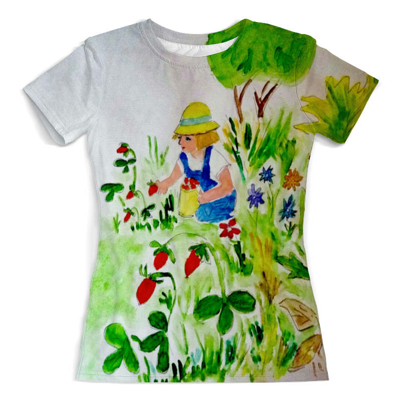 Printio Футболка с полной запечаткой (женская) Футболка земляничная поляна printio футболка с полной запечаткой женская земляничная поляна