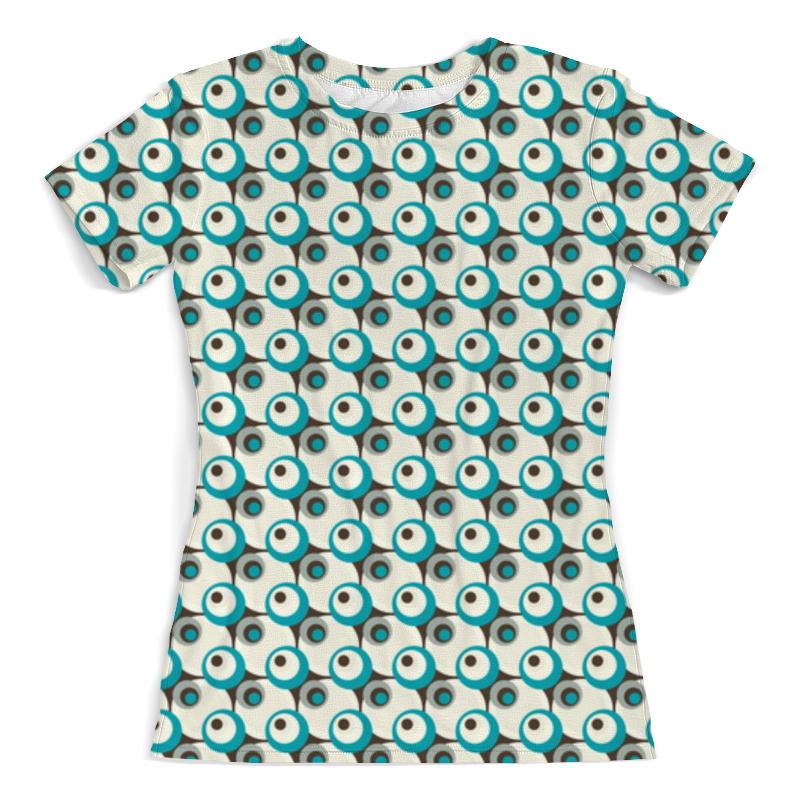 Printio Футболка с полной запечаткой (женская) Круги printio футболка с полной запечаткой женская жемчужно радужные круги